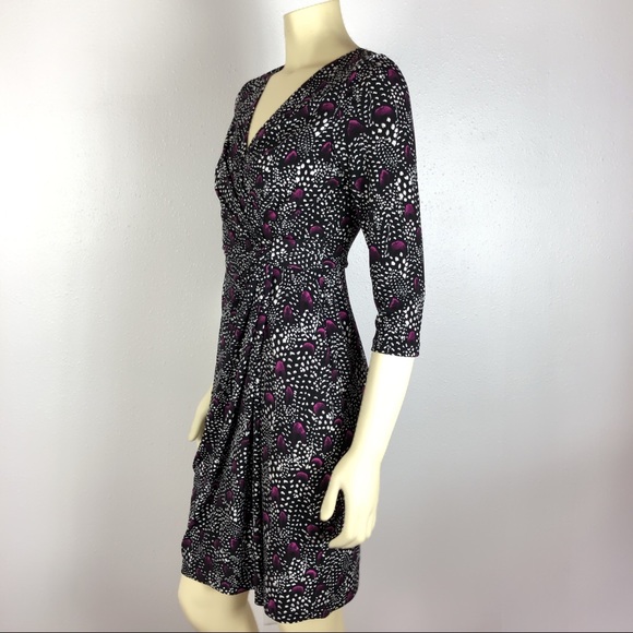 White House Black Market Faux Wrap Dress Size 2 - Picture 3 of 6